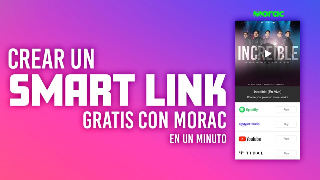 Crea enlaces inteligentes gratuitos para tu m&uacute;sica 🎵