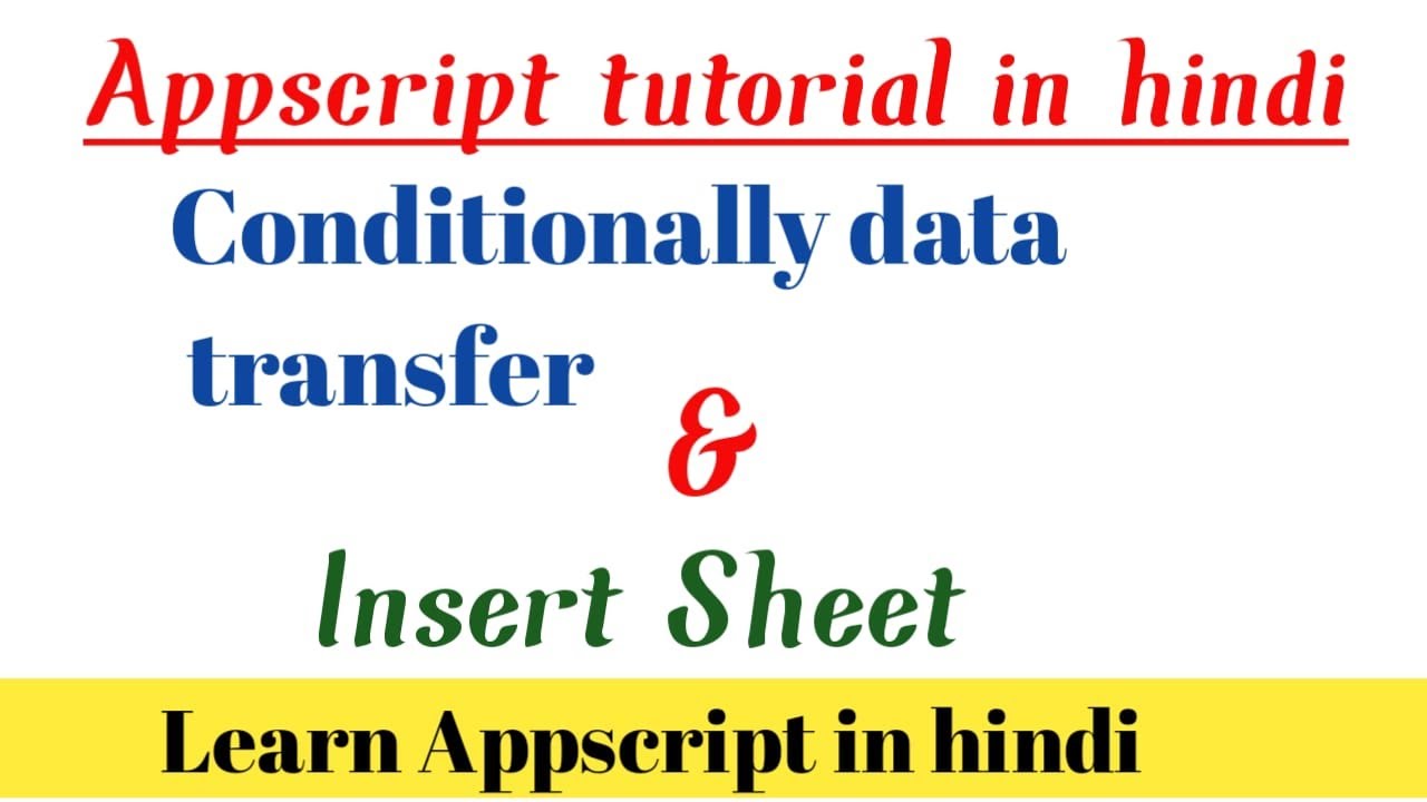 Data transfer from one sheet to another automatically using appscript and insert sheet