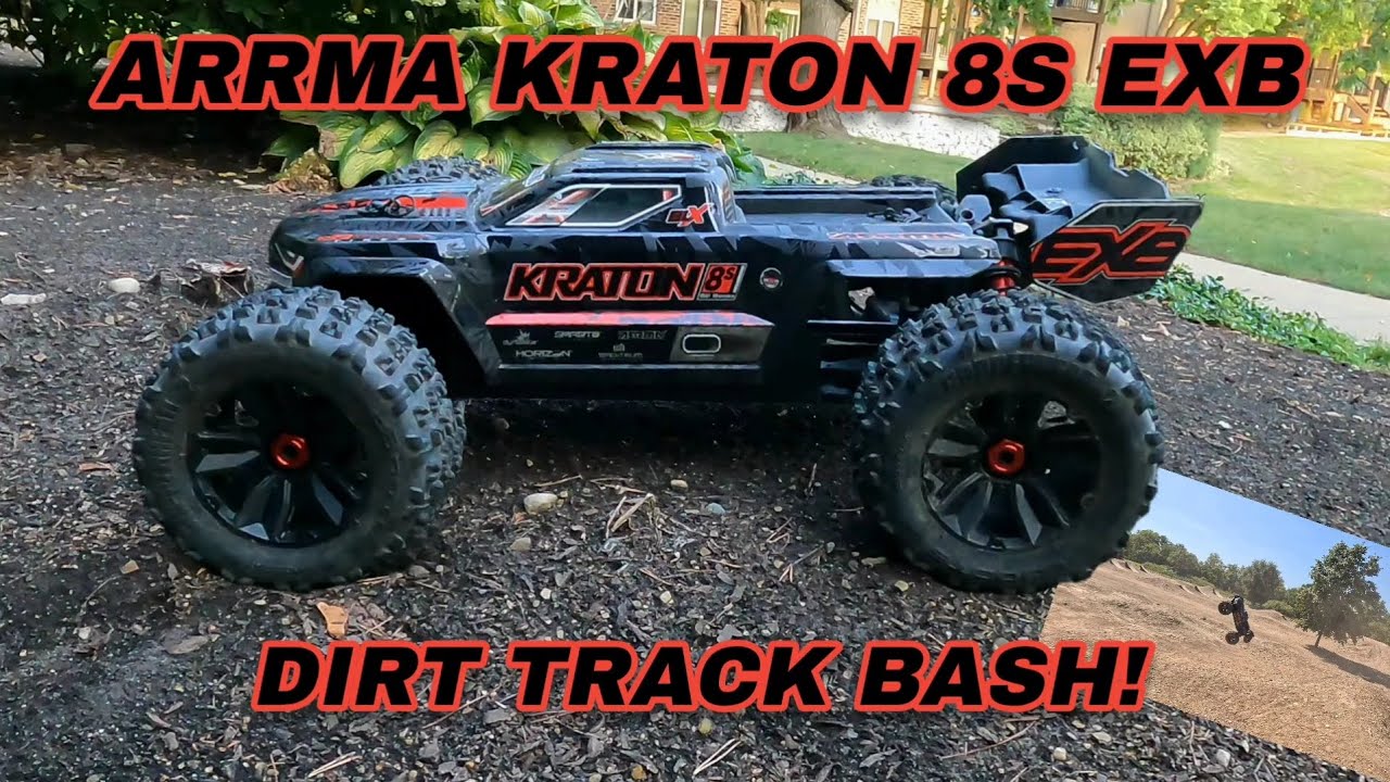 Arrma Kraton 8s EXB Dirt Track Bash Session!