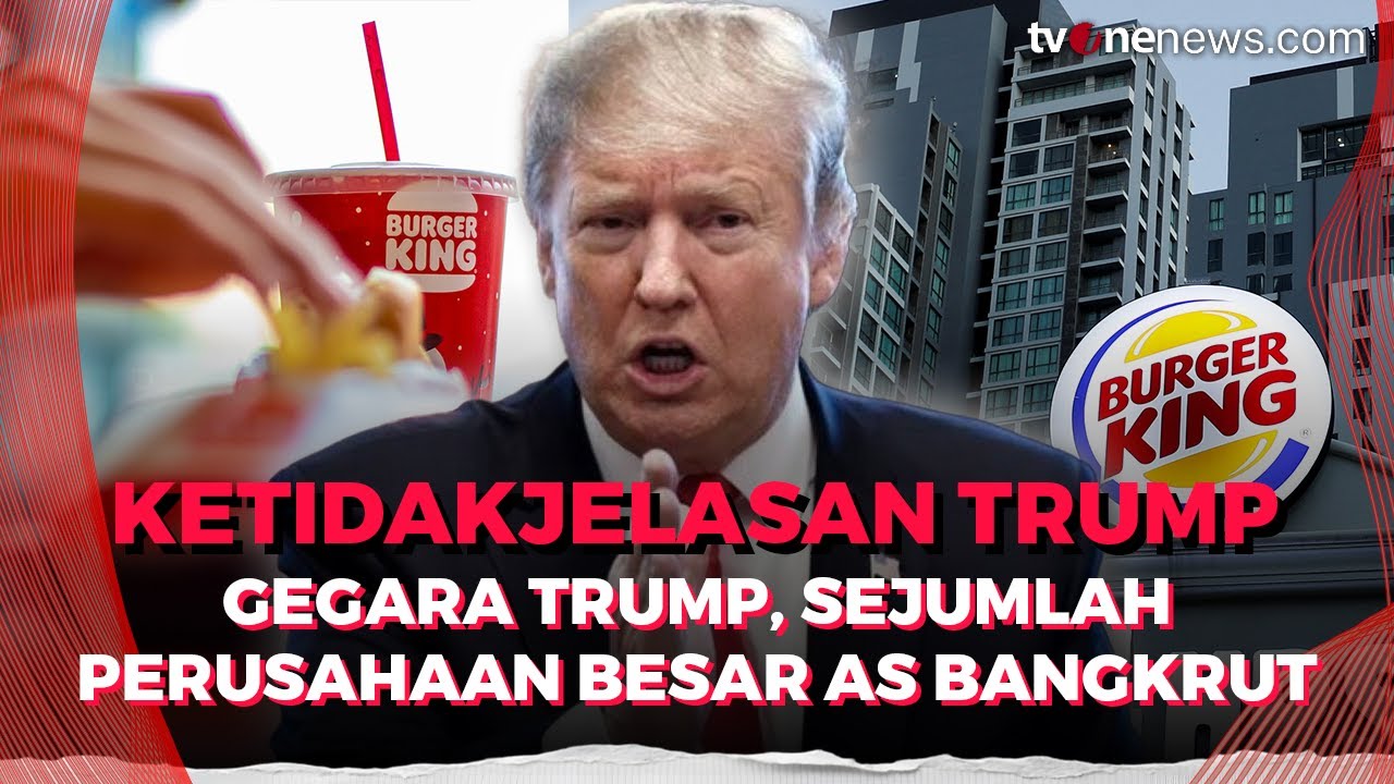 Ekonomi Terjepit di Era Trump, Deretan Perusahaan Besar AS Masuk Jurang Pailit | OneNews Update
