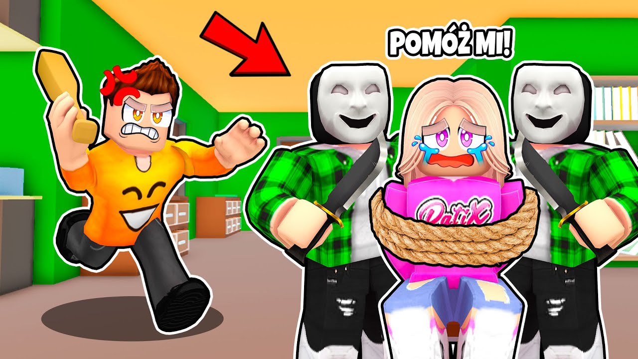 BANDYCI UWIĘZILI i ZWIĄZALI Pati w Roblox!