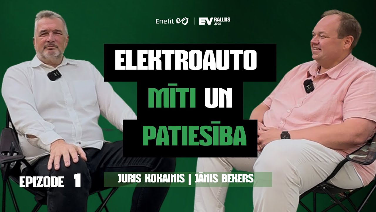 EVRallija Podkāsts #1: Elektroauto mīti un patiesība ar Jāni Bekeru