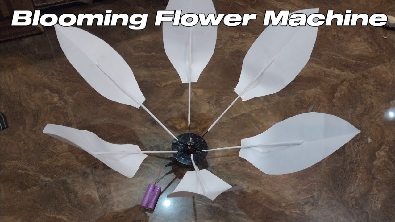 How to make automatic flower blooming machine