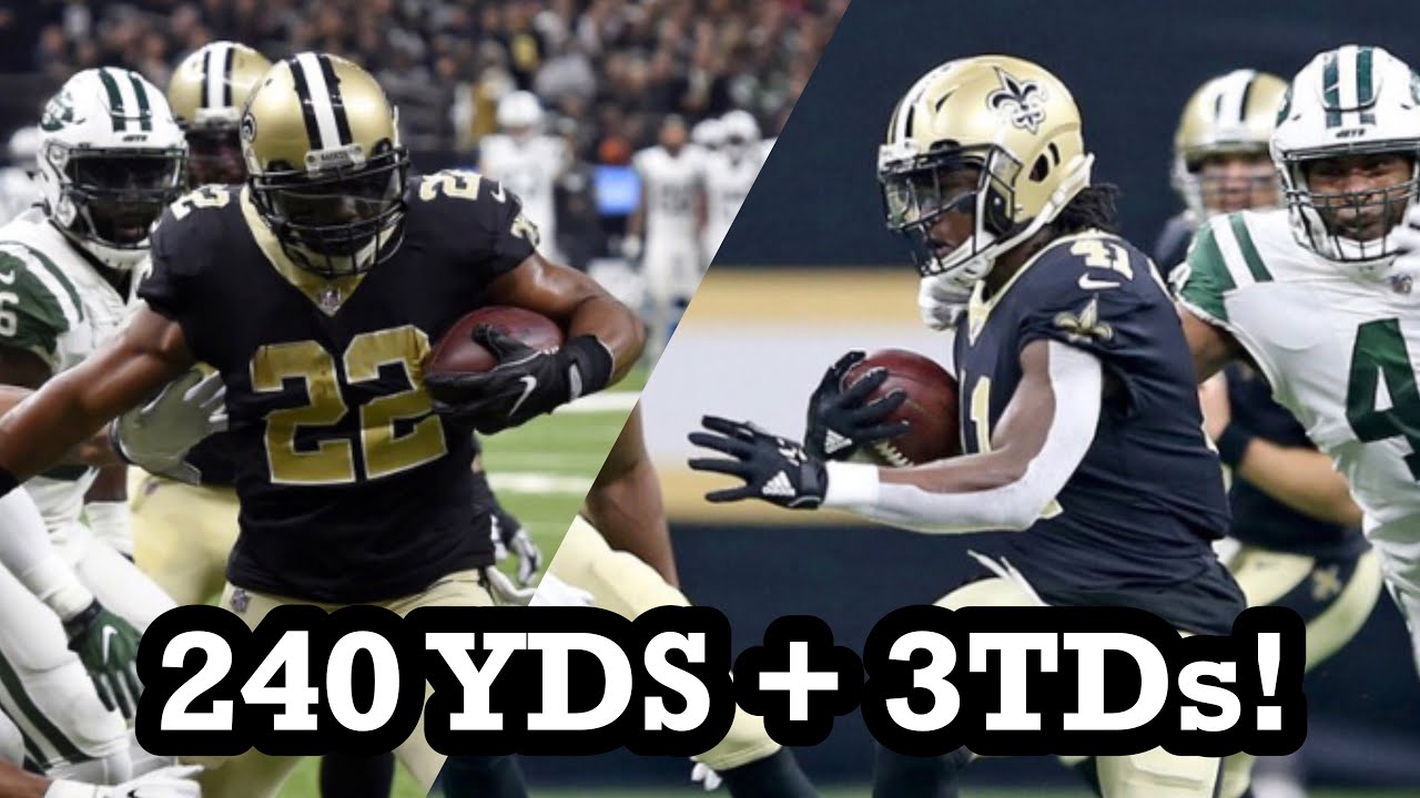 Throwback Highlights: Mark Ingram & Alvin Kamara DOMINATE the New York Jets! (2017, Week 15)