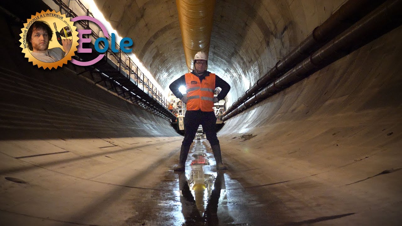 🚇 A l'intérieur d'un tunnelier sous Paris - Le tunnel du chantier Eole (RER E) - MB