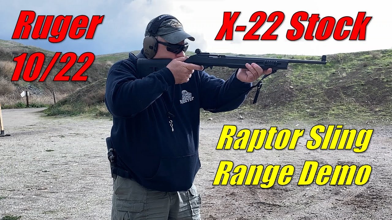 Демонстрация Ruger 10/22 с Magpul X-22 Stock Raptor Sling Range