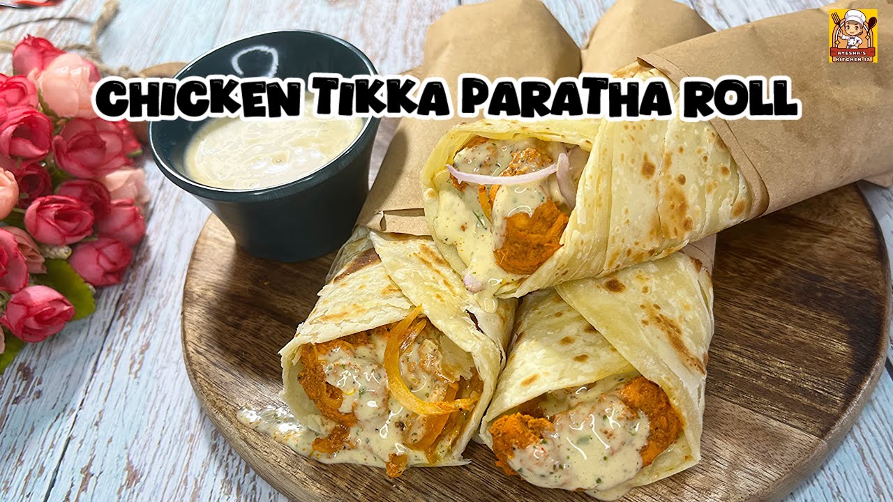 Chicken Tikka Paratha Roll  mere husban ko ye itne pasand aaye |do try my friends @Ayeshaskitchen-17