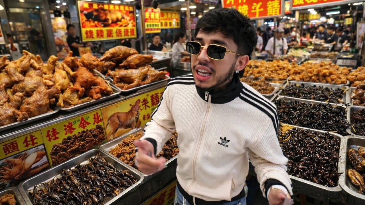 PROBANDO INSECTOS Y COMIDA RARA CALLEJERA EN CHINA - CHONGQING | WESTCOL 