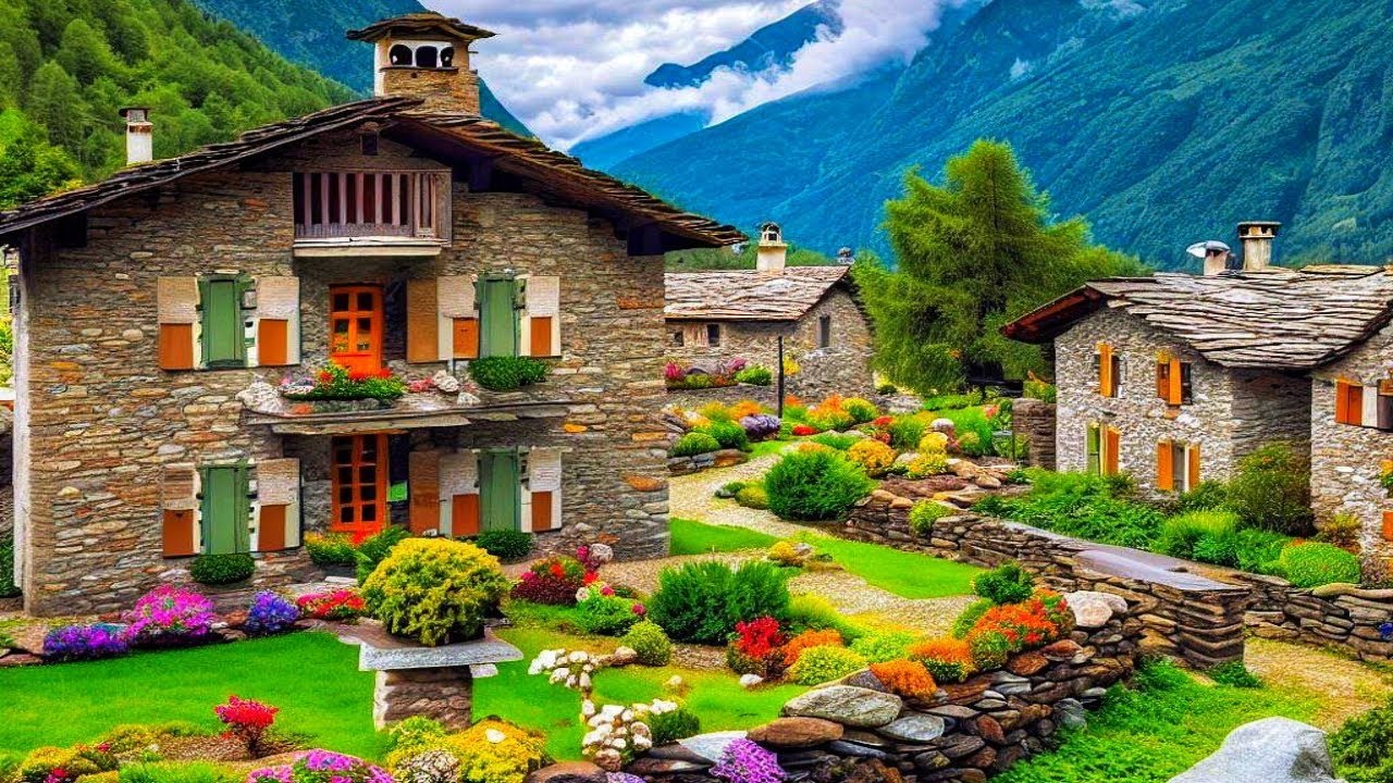 Maggia, Switzerland 4K -  A unique charming Swiss village in Maggia valley - Ticino