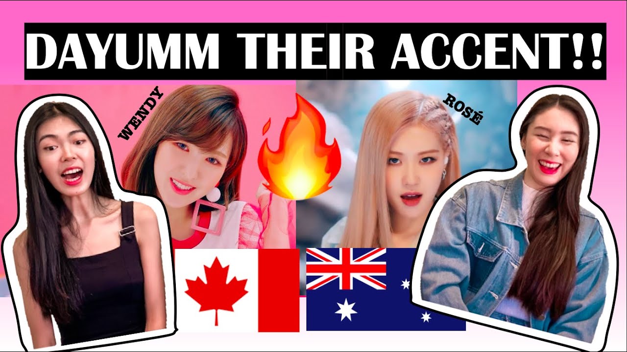 AUSSIES REACT TO WENDY'S CANADIAN ACCENT X ROSÉ AUSTRALIAN ACCENT!!
