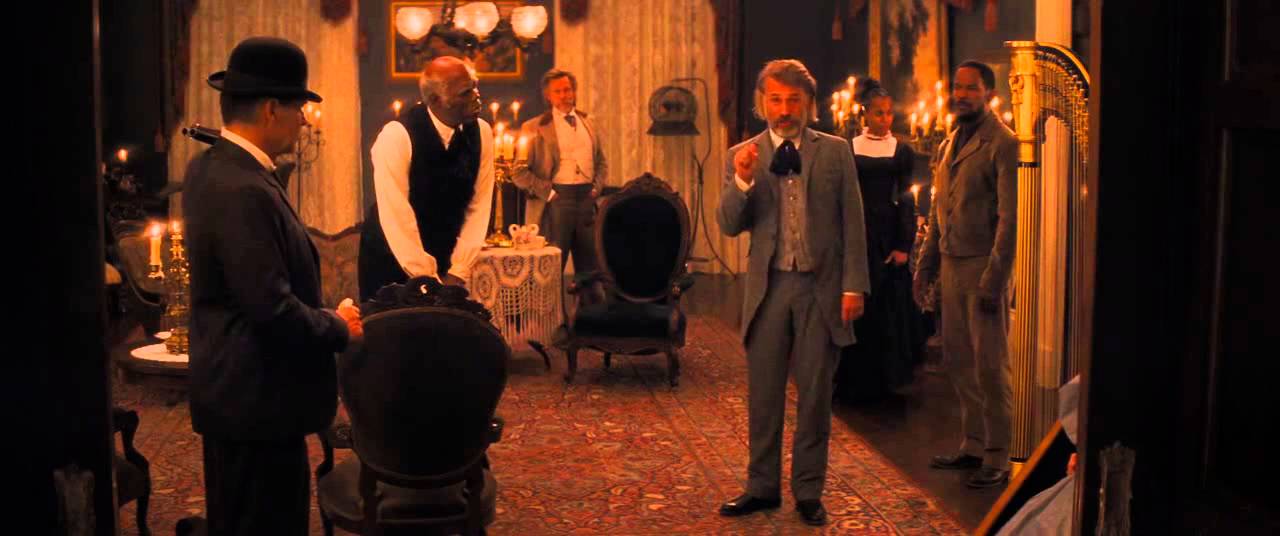 Dr Schultz refusing to shake Candie's hand scene (Django Unchained)