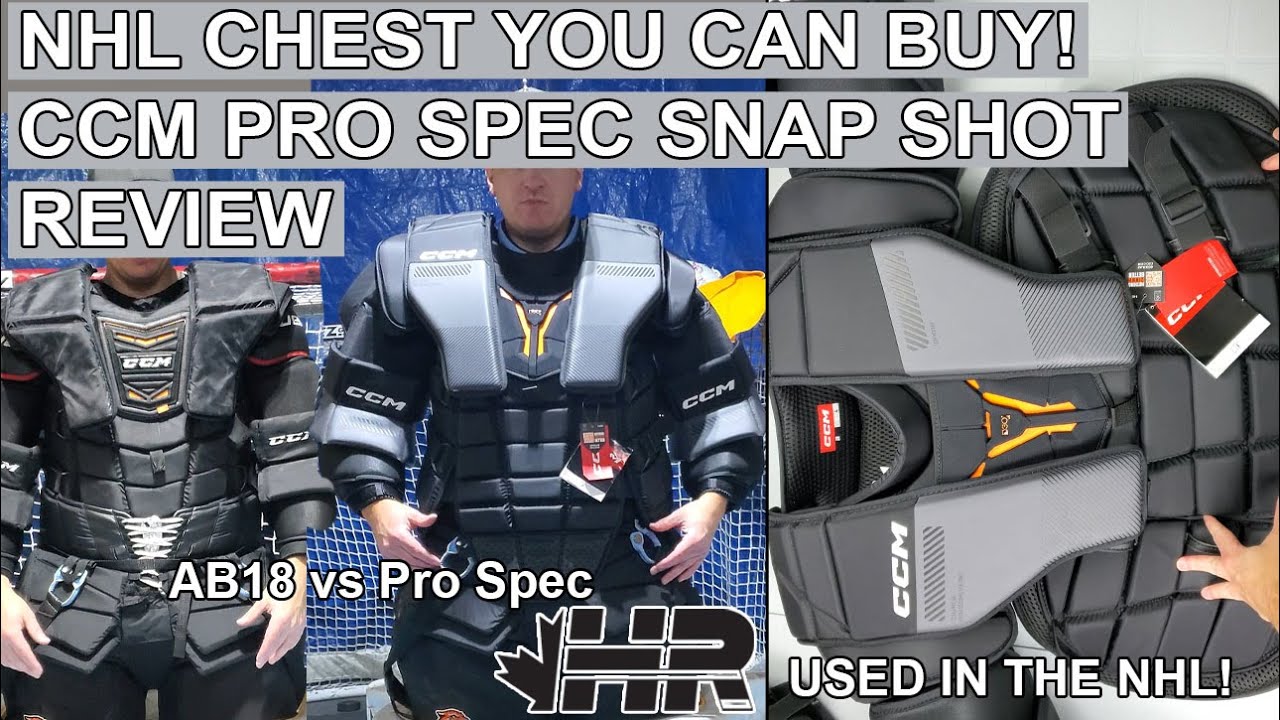 Самая мощная защита груди для вратаря! Сравнительный обзор CCM Pro Spec и NHL AB18