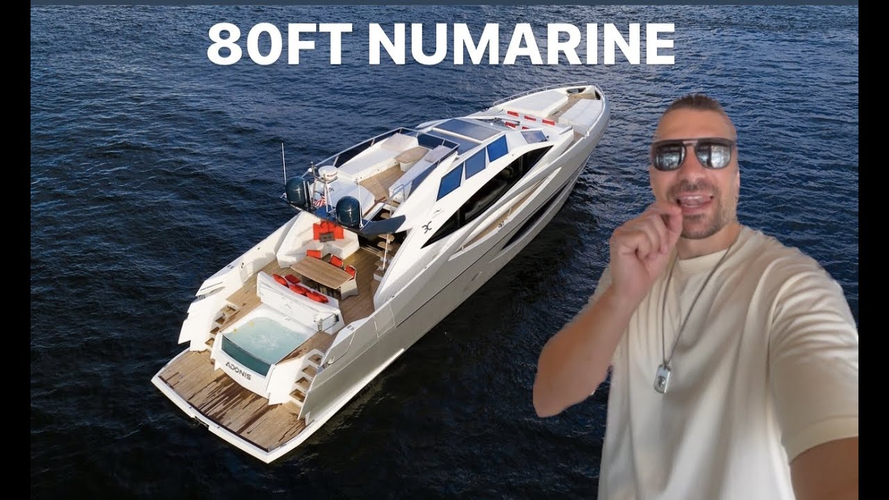Making History. Our luxury 80ft Numarine is ready for charters!