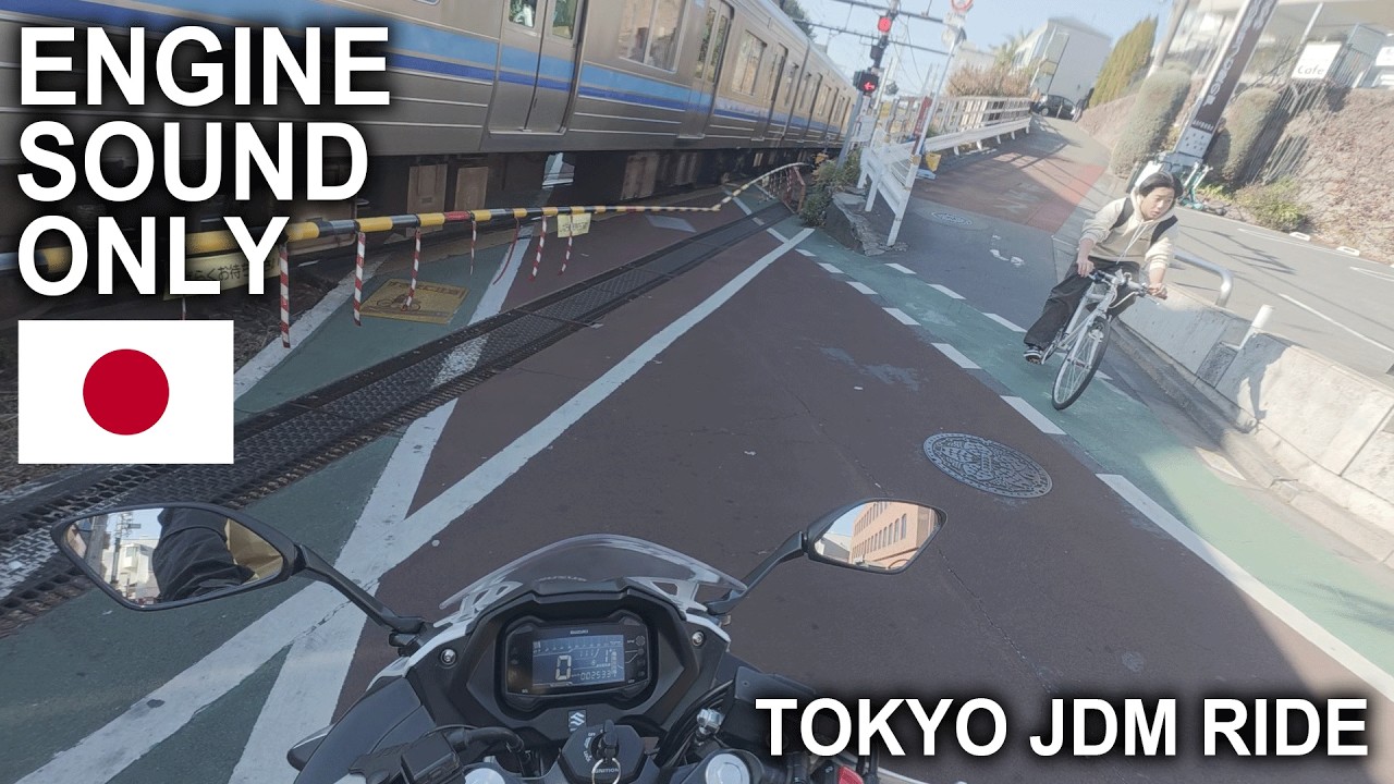 [ASMR] Suzuki GSX250R: Relaxing Daytime Ride in Tokyo - 4K POV Pure Engine Sound (No Talking)