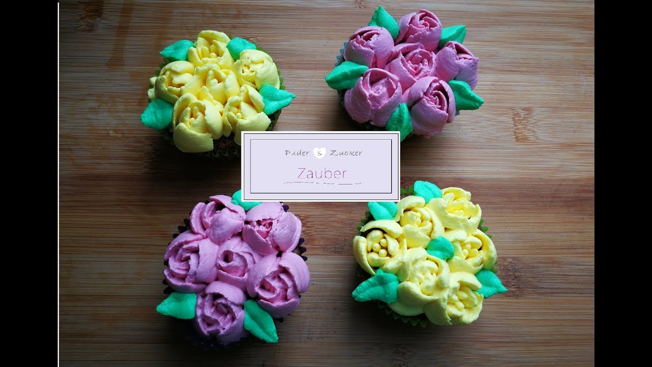 Tulpencupcakes | Karottenmuffins mit Mascarponecreme  | ***NEU*** Spritztüllen-Set von Decocino