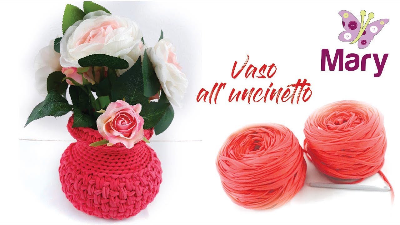 Vaso di fettuccia | Uncinetto