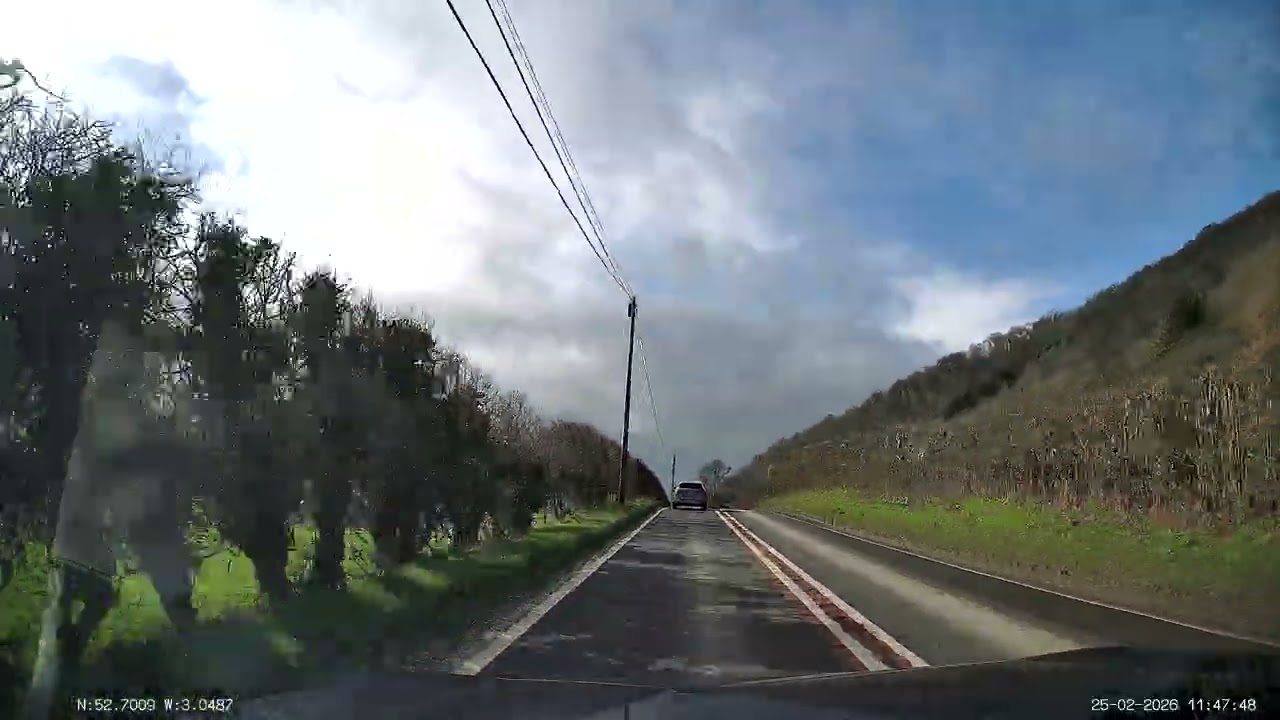 England/Wales by Road in 4k - A458 Shropshire/Powys - Halfway House to Buttington