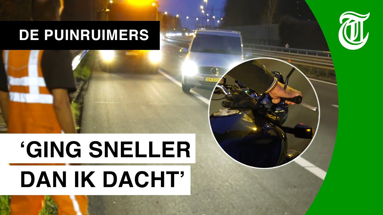 Motorrijder valt stil op snelweg na 'stom' foutje - DE PUINRUIMERS #17