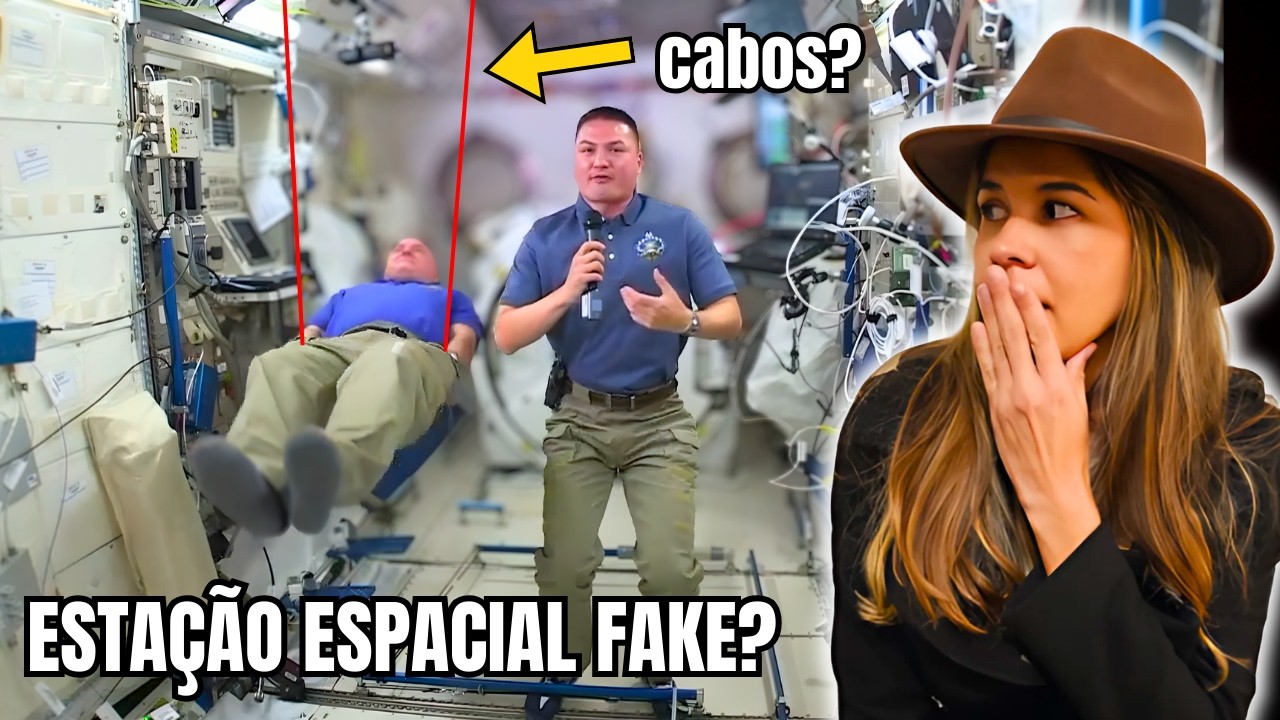 Astronautas Usam Cabos? NASA Forja Imagens da Esta&ccedil;&atilde;o Espacial?