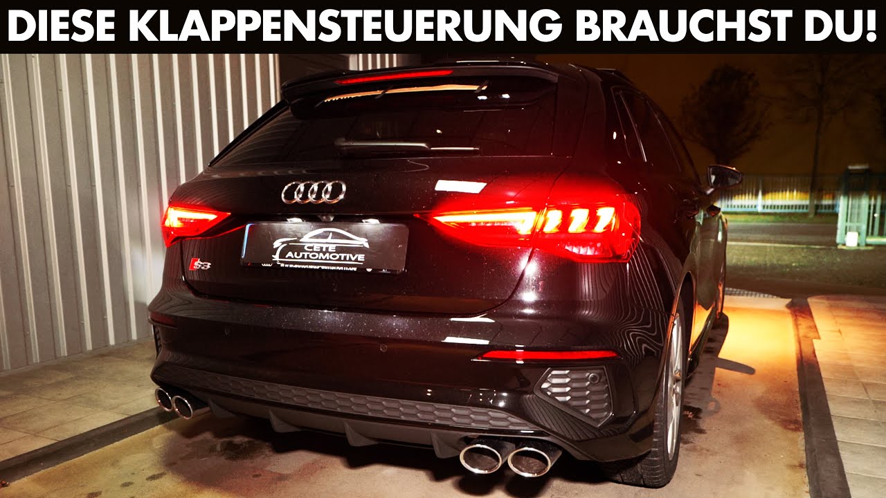 Брутальный звук в новом Audi S3 8Y благодаря регулировке Клапан