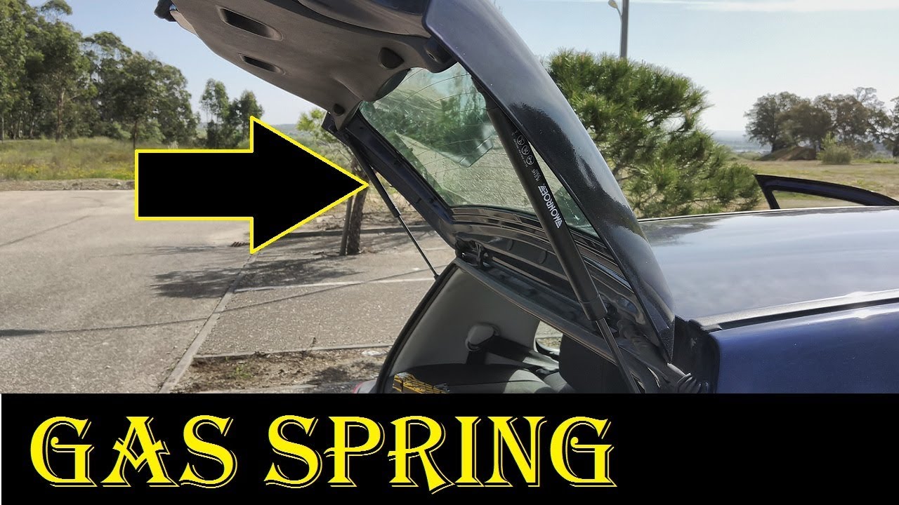 Tailgate Gas Spring Replacement  (hatchback car)