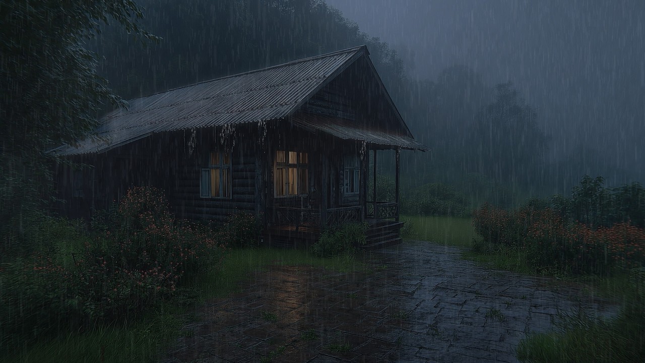 Peaceful Night Rain | Relaxing Sounds for Deep Sleep and Calm Mind