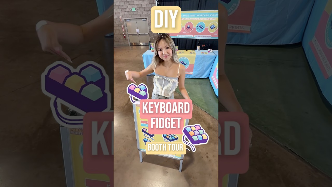 DIY &bull; Interactive Keyboard Fidget Booth Tour #fidgettoy #boothtour
