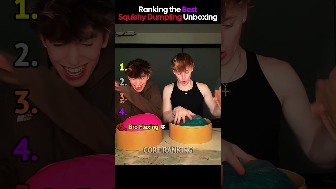 Ranking The Best Squishy Glitter Dumpling Unboxing moments ✨🥟 #shorts #unboxing #glitter #asmr