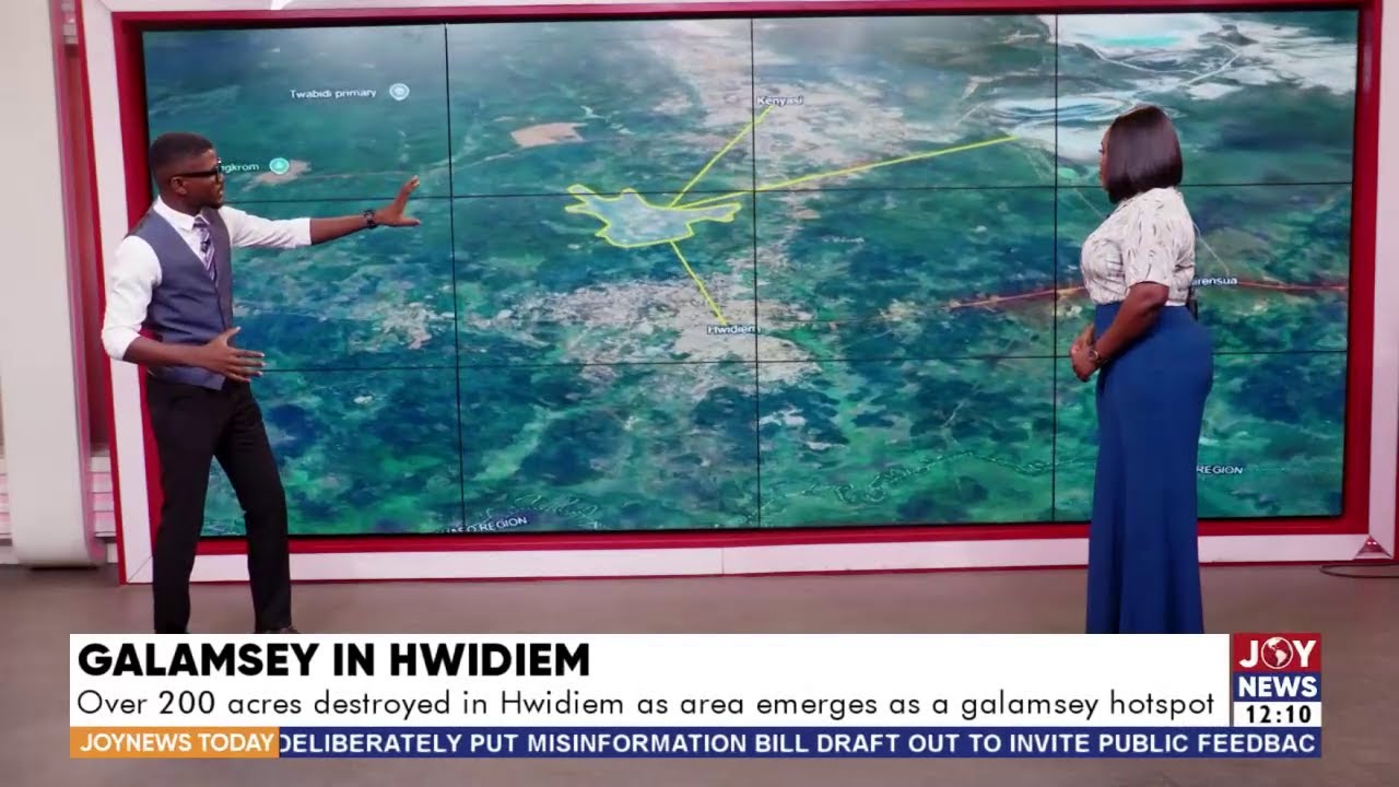 Illegal Mining In Hwidiem: Over 200 acres destroyed as galamsey spreads | JoyNews Today