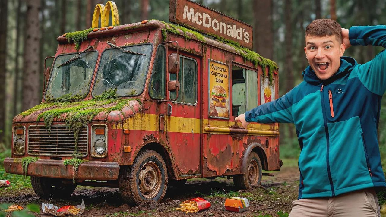 Ormanda 20 Yıldır Terk Edilmiş McDonald's Kamyonunu Hayata Döndürüyoruz!