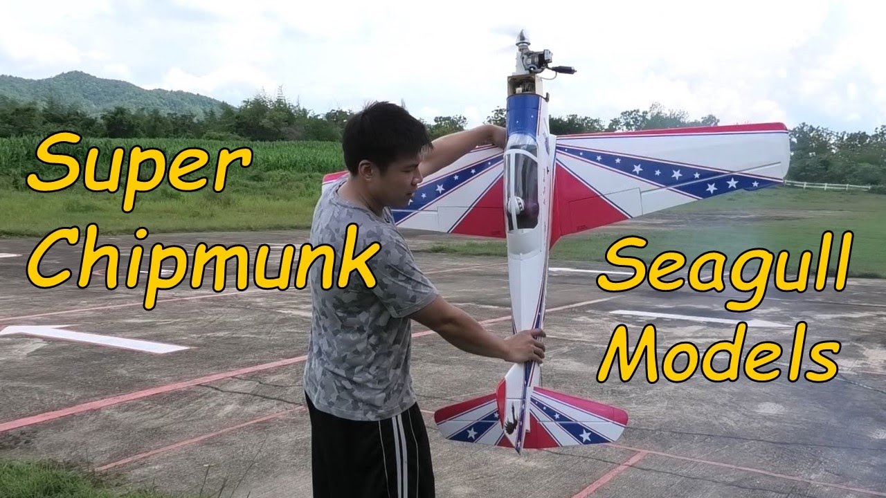 Super Chipmunk SEA120 - Seagull Models - 1.6m wingspan ARF RC aeroplane, with a TT F-91S 4-stroke