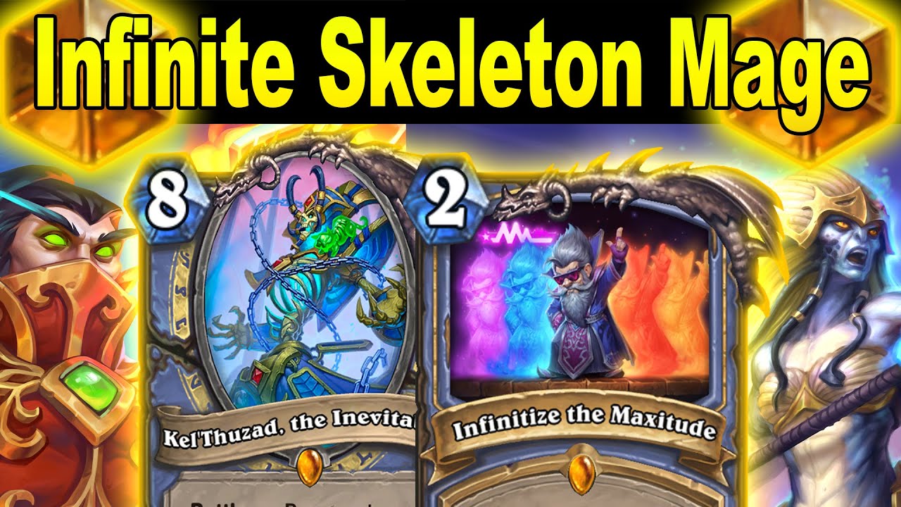Infinite Skeleton Spell Mage! How Powerful Is It After nerfs At Festival of Legends | Hearthstone