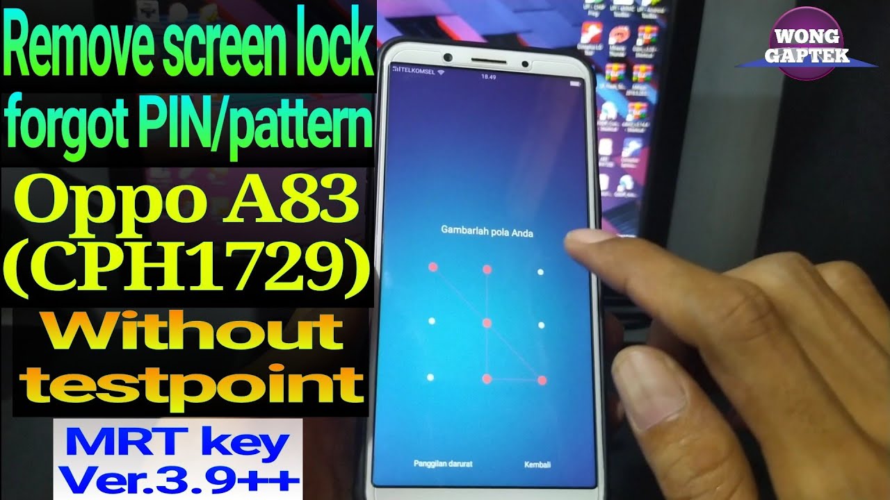 Lupa pola oppo A83 || forgot password/PIN/pattern lock oppo A83 (CPH1729)