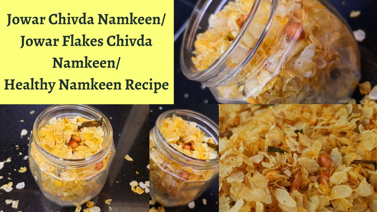 Jowar Chivda Namkeen/Jowar Flakes Chivda Namkeen/Healthy Mixture Recipe/Homemade Diet Namkeen