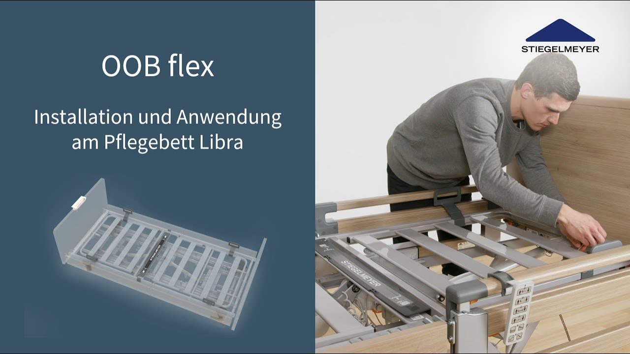 Das System Out-of-Bed flex | Installation und Anwendung am Pflegebett Libra | Stiegelmeyer