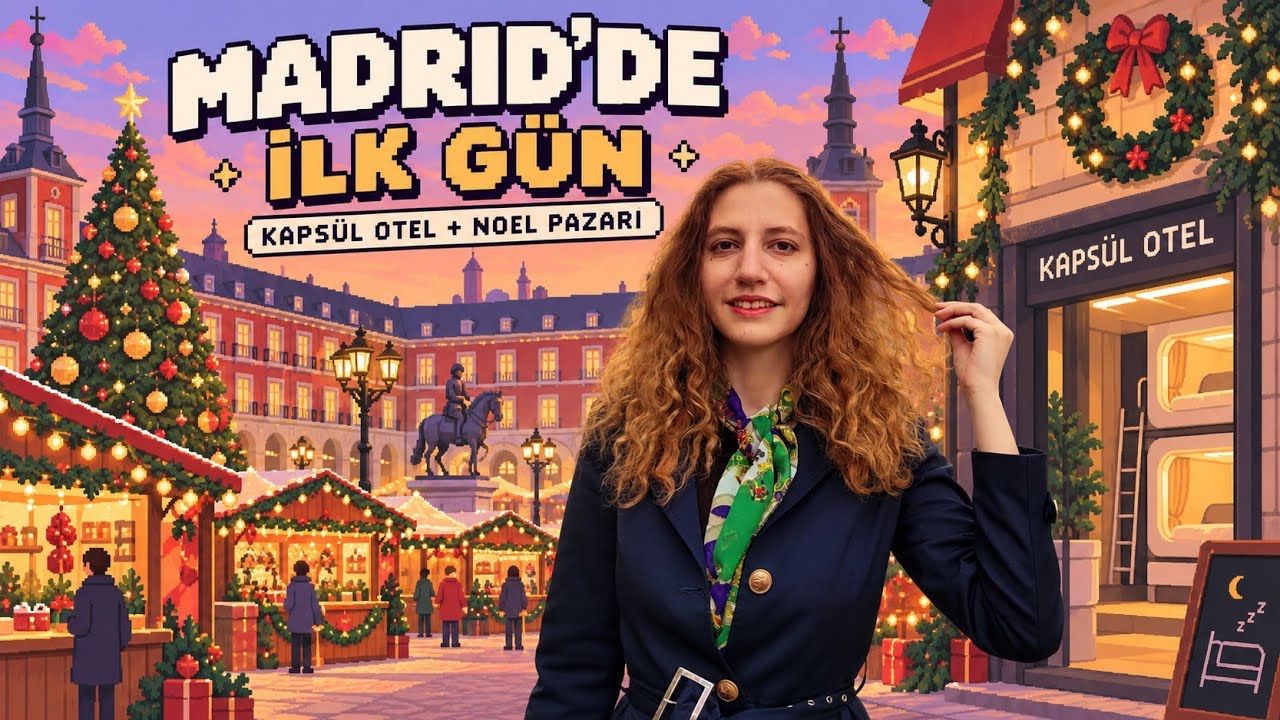 Sırt Çantasıyla Madrid Turu: Kapsül Otelde Konaklama, Antika Pazarı ve 12 Üzüm Geleneği 