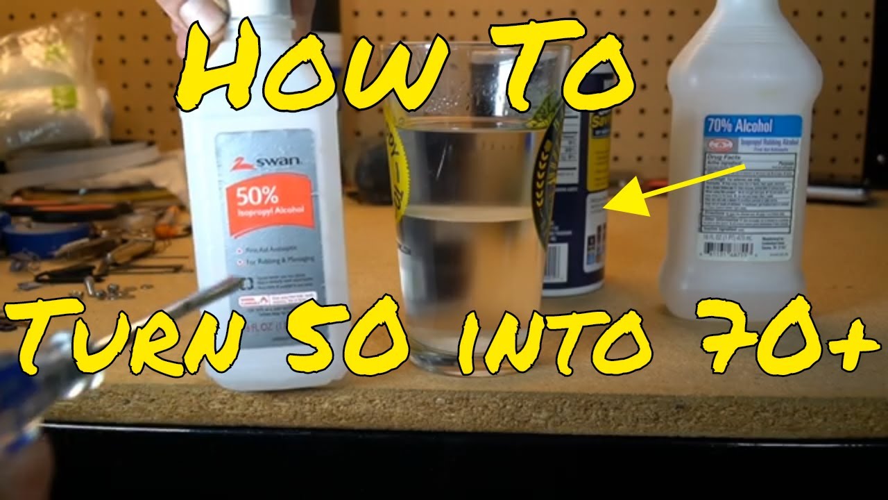 Using Salt to Concentrate isopropyl alcohol, 