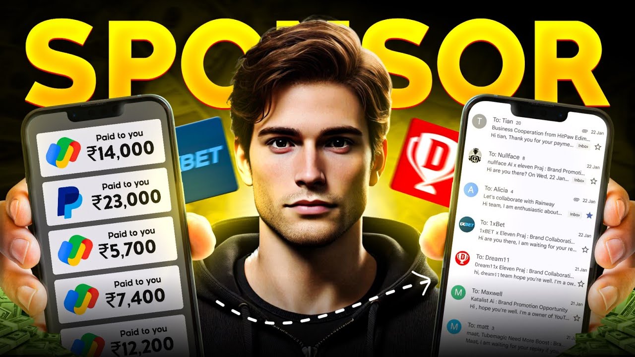 How To Get SPONSORSHIP On YouTube 2025 | Sponsorship Kaise Le [ FULL COURSE🔥]