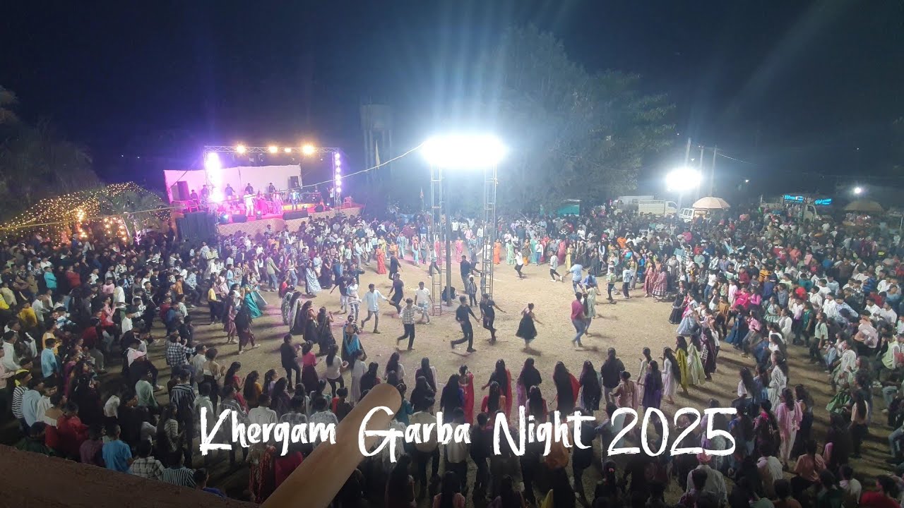 Khergam Garba Night 2025 ❤️ #Garba