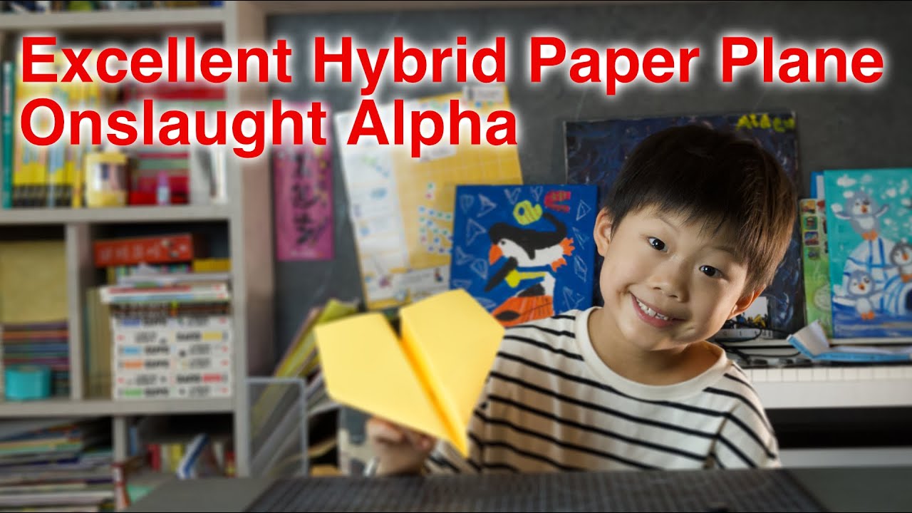How to fold an easy and powerful Hybrid Paper Plane called 