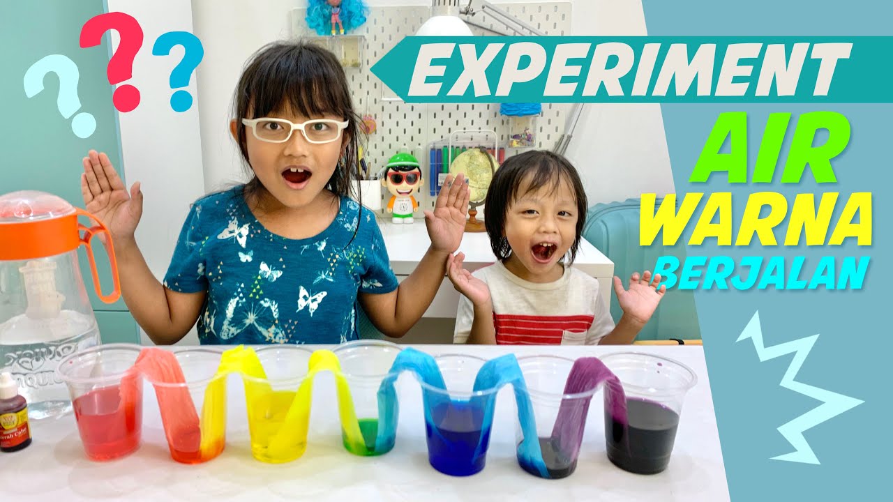 Pixel Eksperimen Air Warna Berjalan | Experiment For Kids | Stay at Home