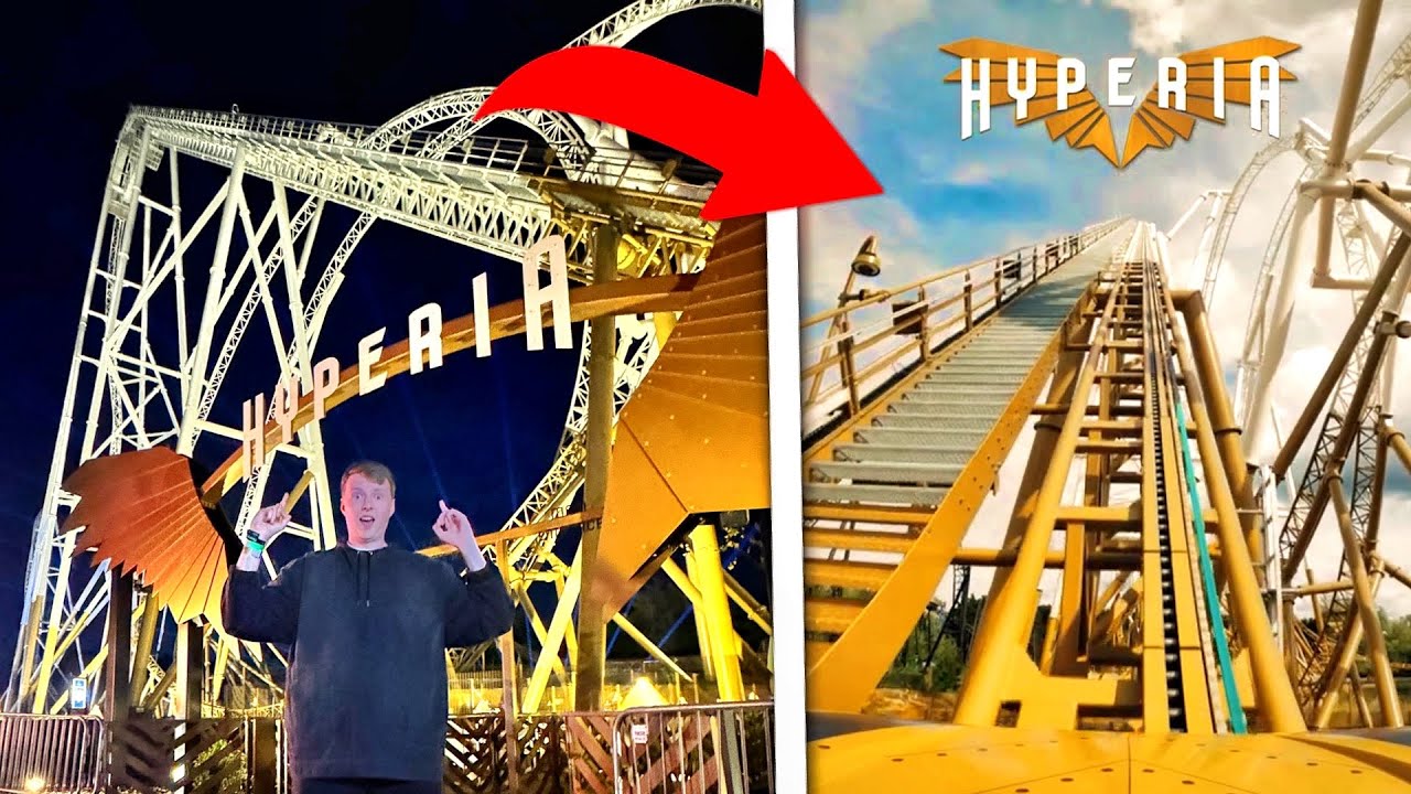 Riding HYPERIA for the FIRST TIME!! - Thorpe Park