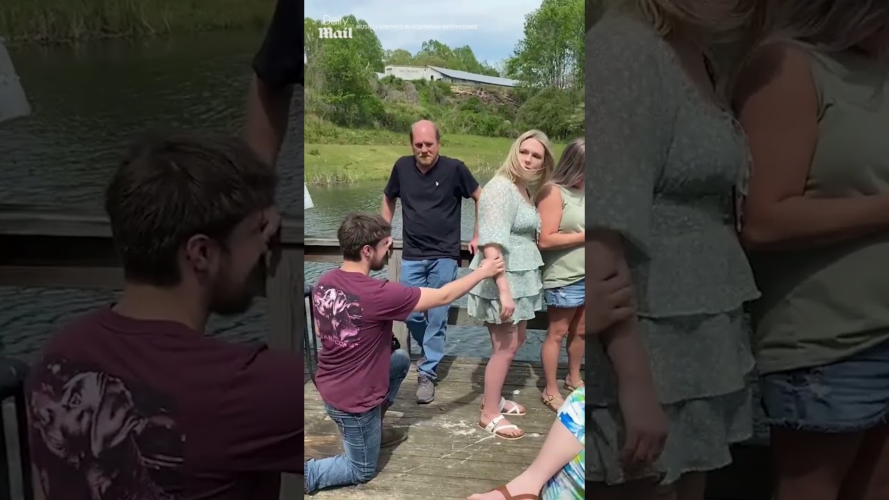 Woman fails to turn around during marriage proposal