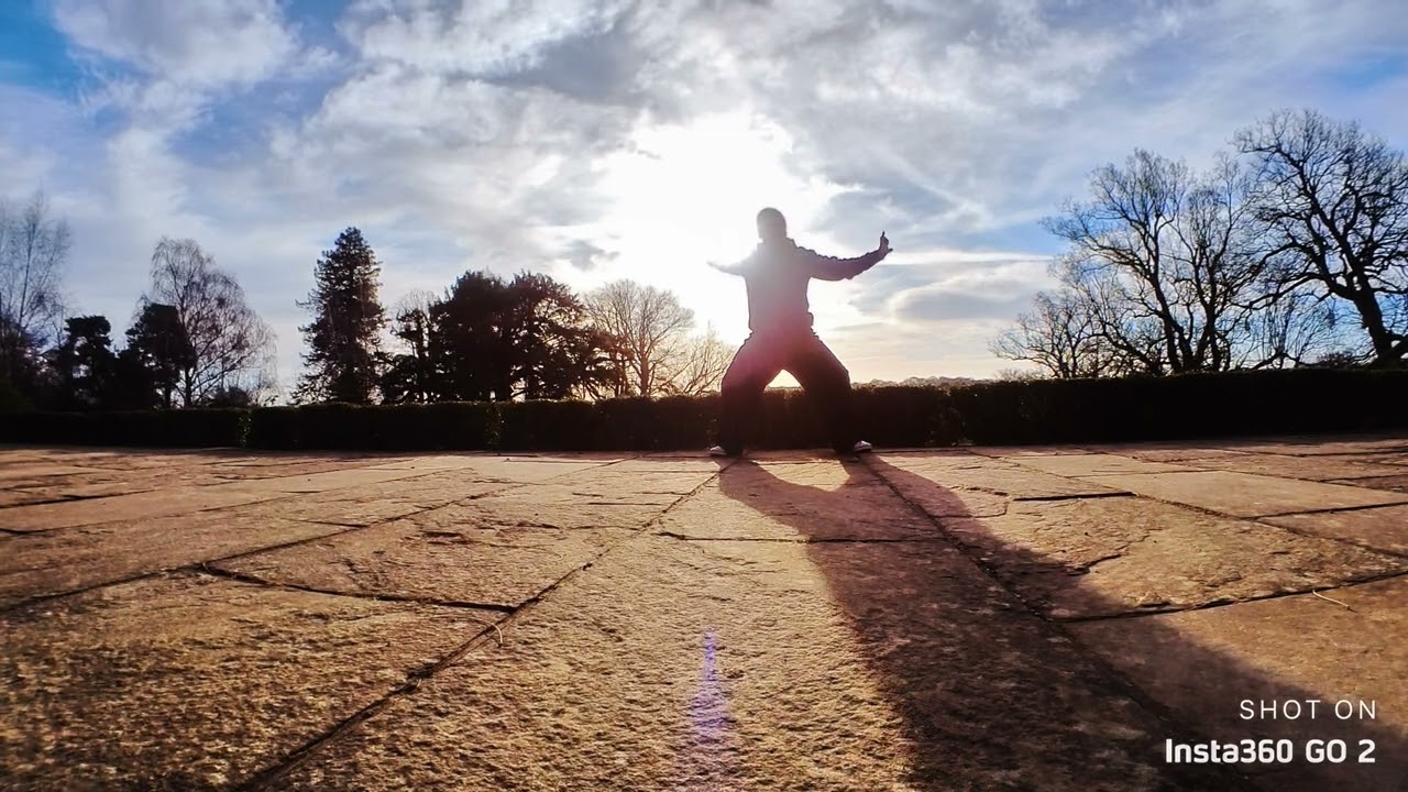 Qigong - Draw the bow to shoot the tiger.  Version 1