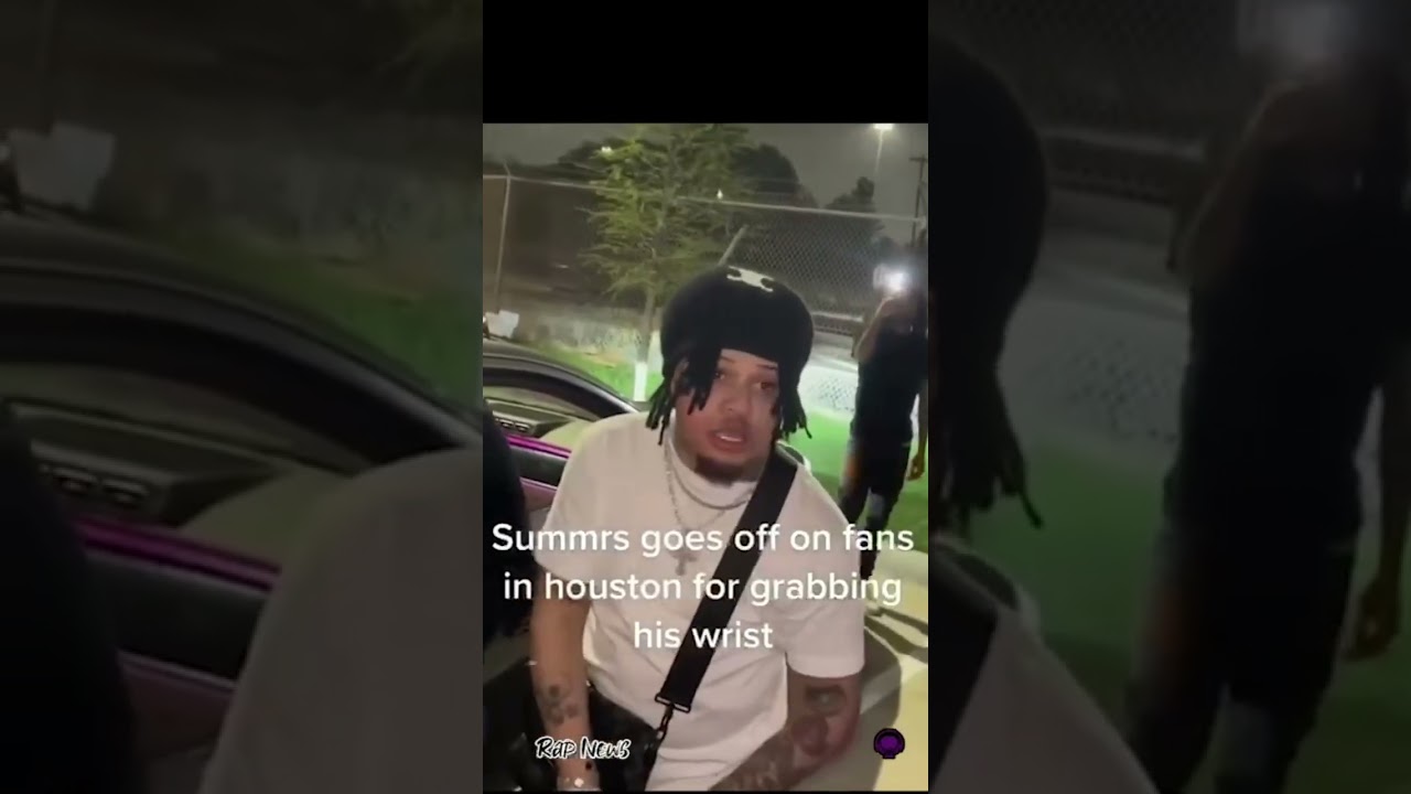 Summrs gets annoyed at fans for touching his wrist and car! 😧 #summrs #shorts