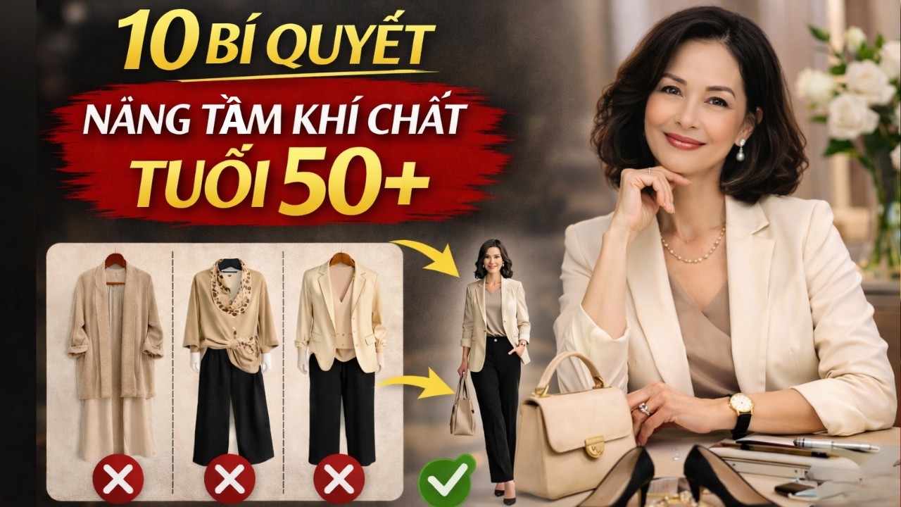 10 Bí Quyết Nâng Tầm Khí Chất & Sang Trọng Hơn Mỗi Ngày | Phong Cách Sống Tuổi 50
