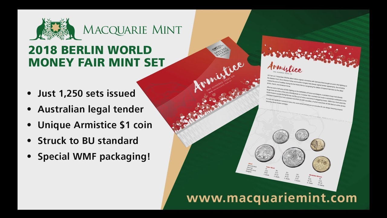 New at Macquarie Mint: the 2018 Berlin World Money Fair Mint Set!