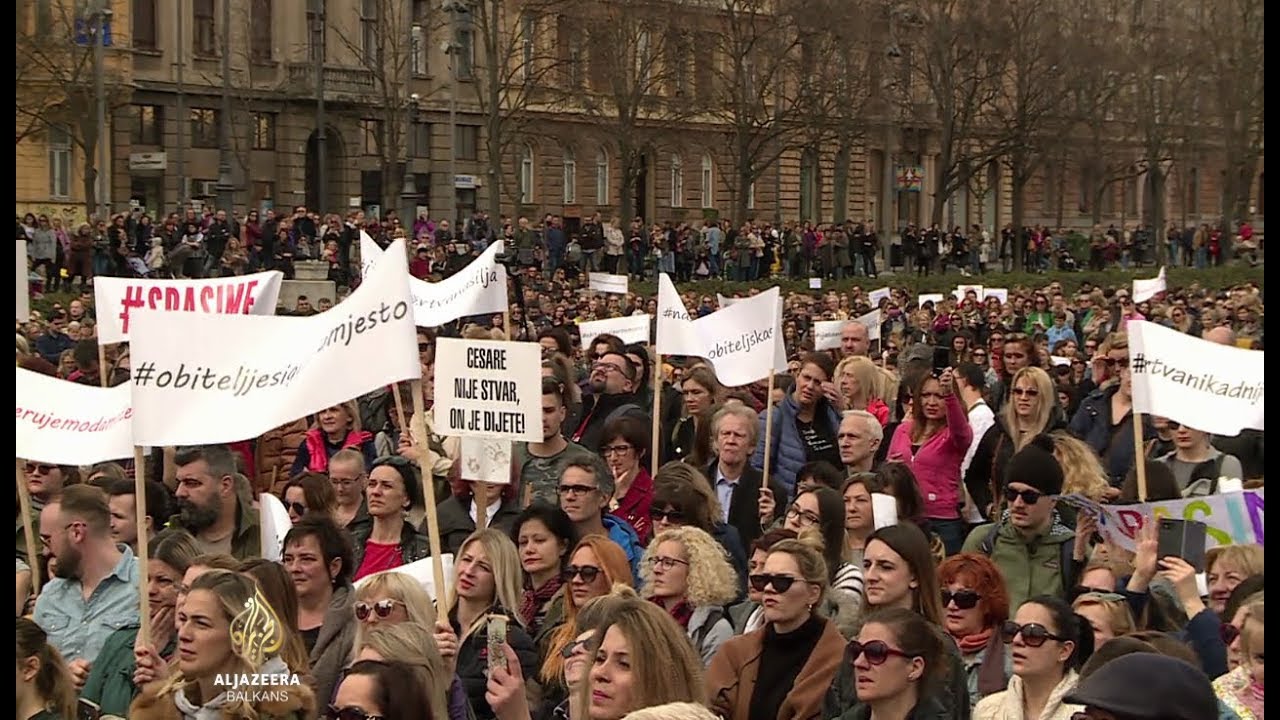 Protest u Zagrebu: Za premlaćivanje žene kazna kao za prolazak kroz crveno