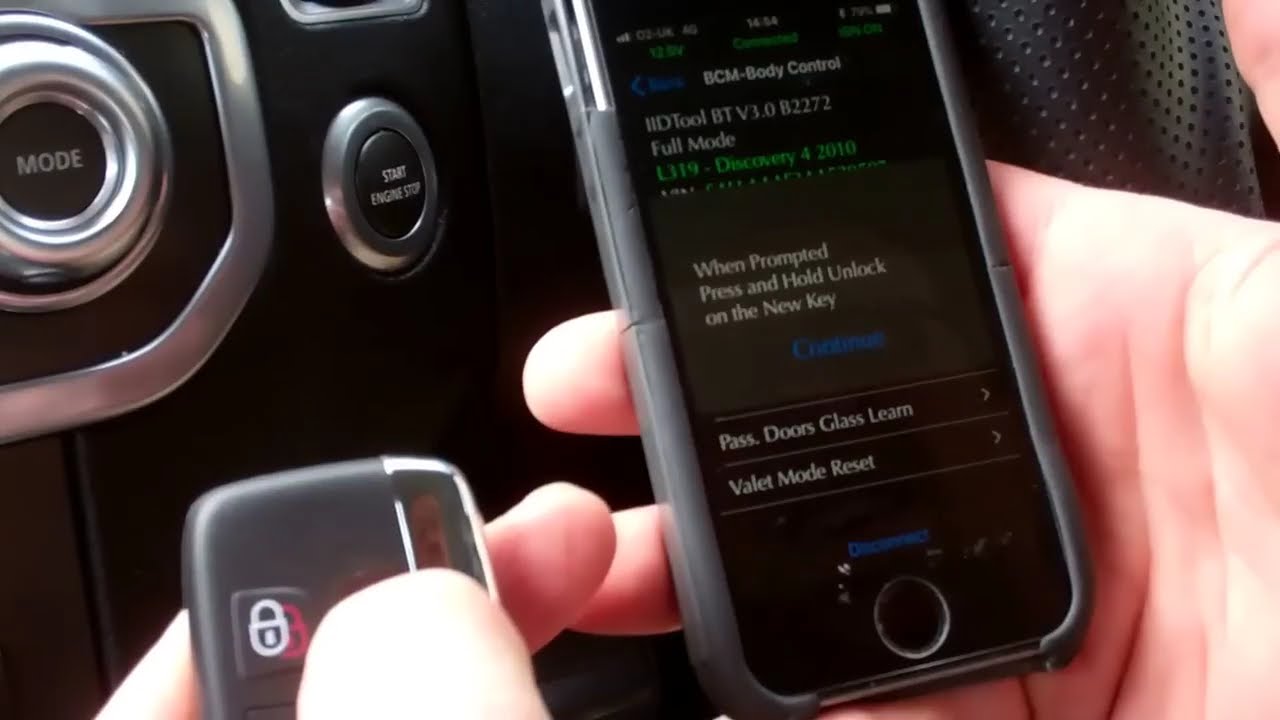 How to program new style key remote on Land Rover Discovery 4 LR4 using IID