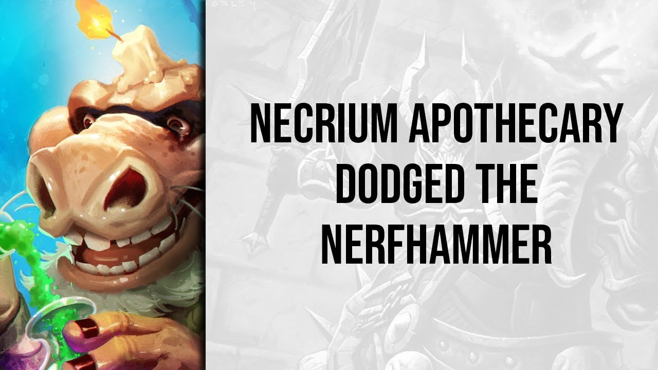 Necrium Apothecary Dodged the Nerfhammer | Descent of Dragons | Wild Hearthstone